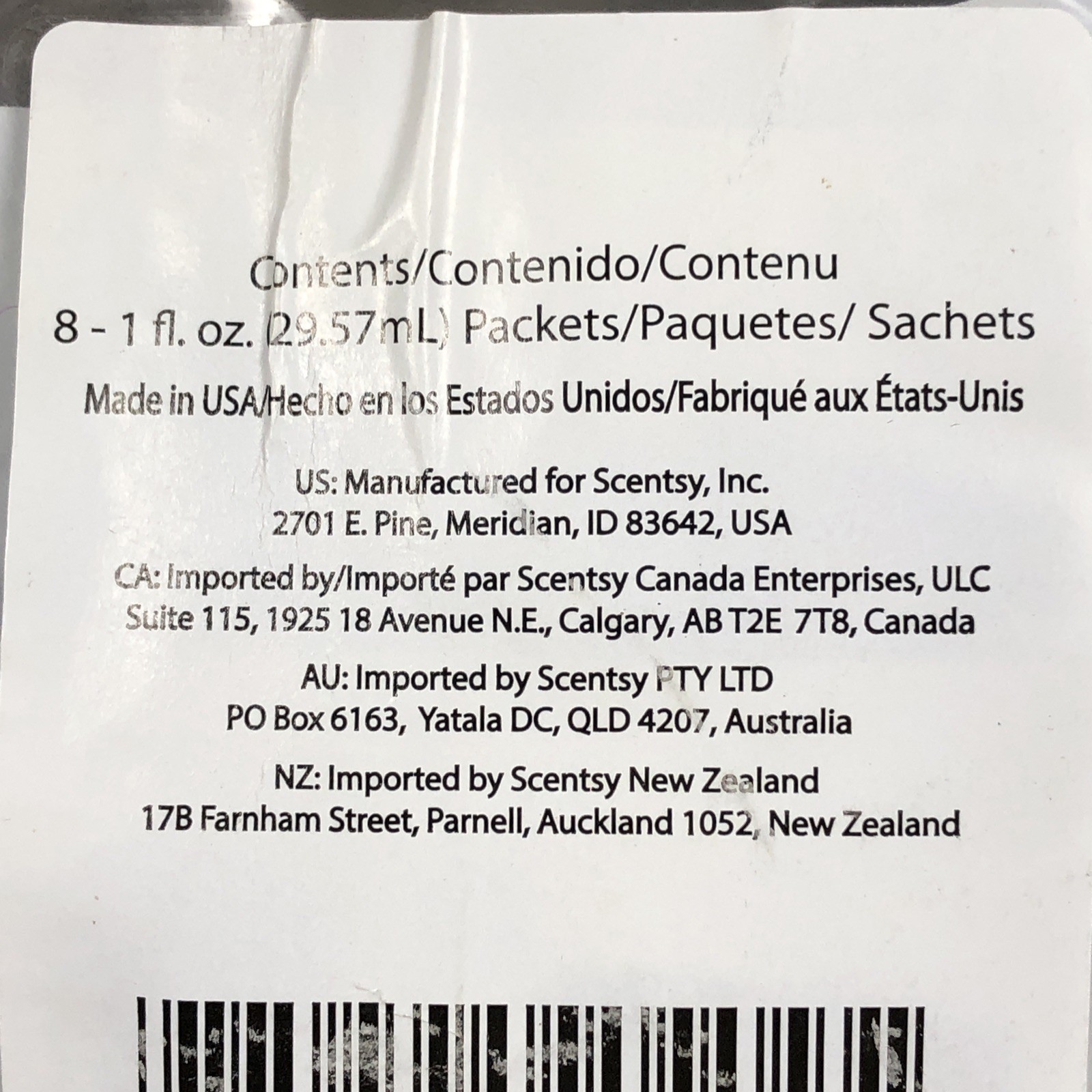 8 Scentsy 1 fl oz Laundry Liquid Detergent Samples New