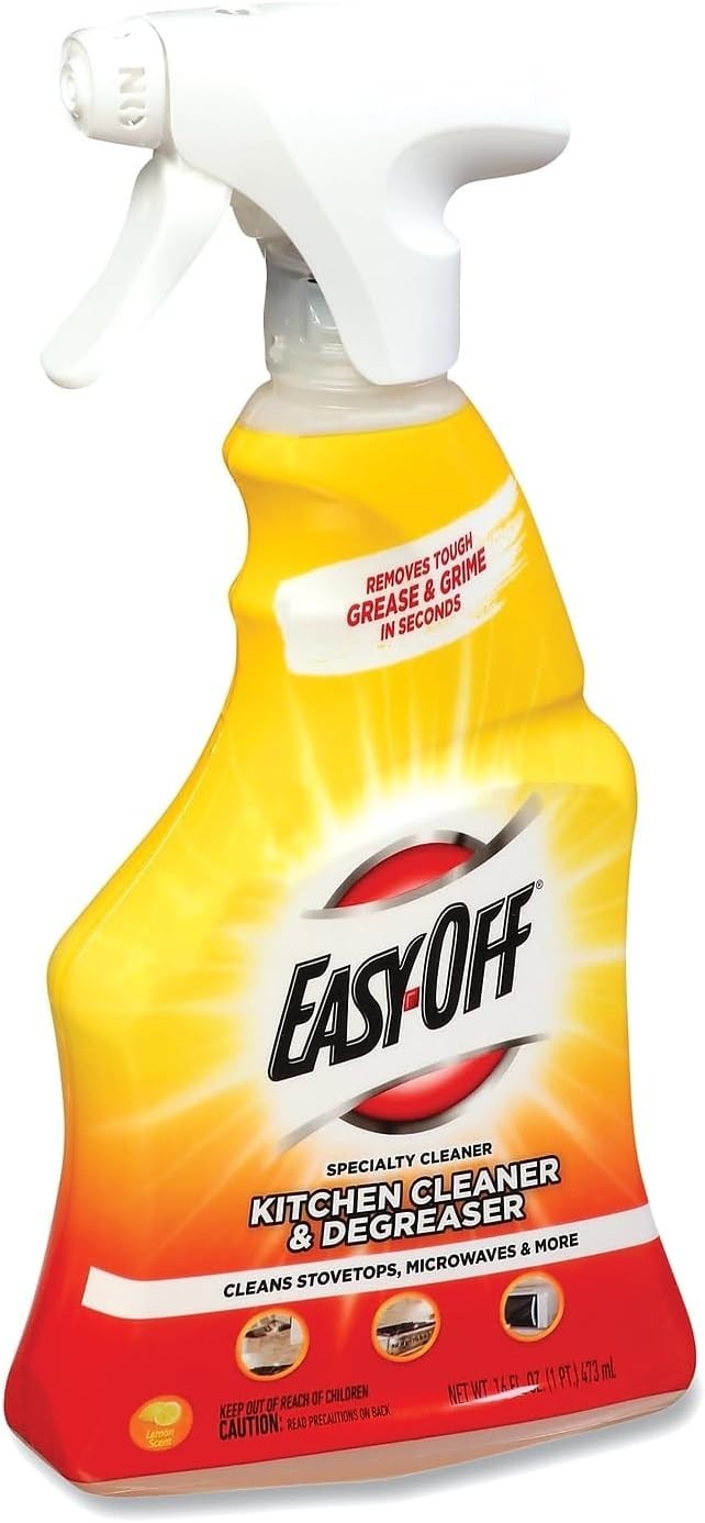 Lemon-Scented Kitchen Degreaser Cleaner, 16 Fl Oz – Powerful Grease Removal