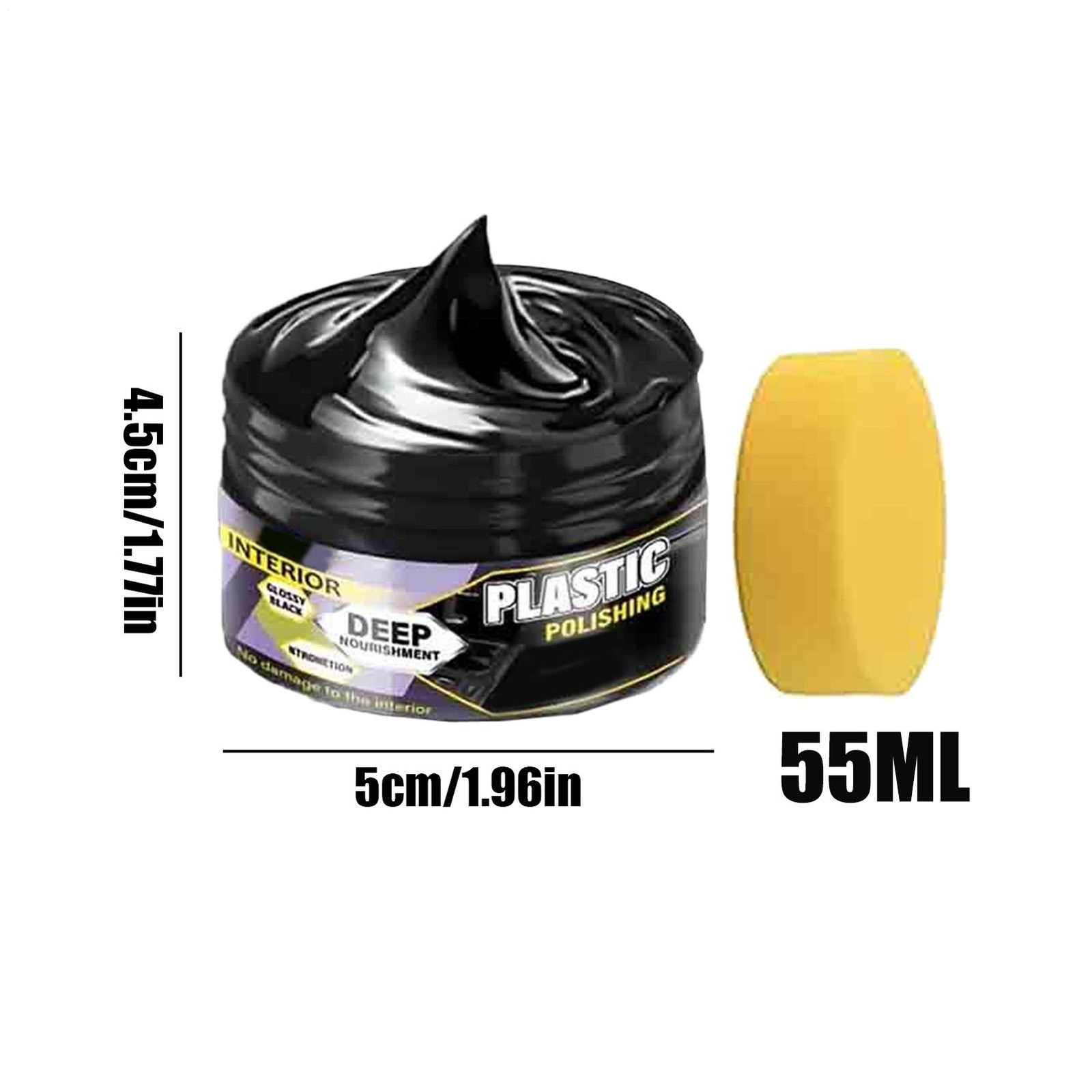 Car Interior Maintenance Wax Cleaning Kit Shine Cleaning Detailing Restorer 55ml
