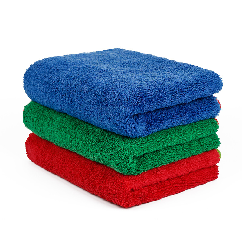 3X Carcarez Microfiber Towel Soft Car Wash Polish Drying Cleaning Cloth 380 gsm