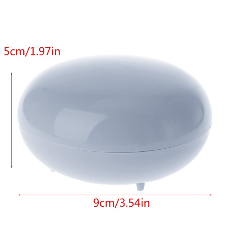 Travel Sealed Box Soap Dish with Cover Portable Storage for Case for Shower Bath
