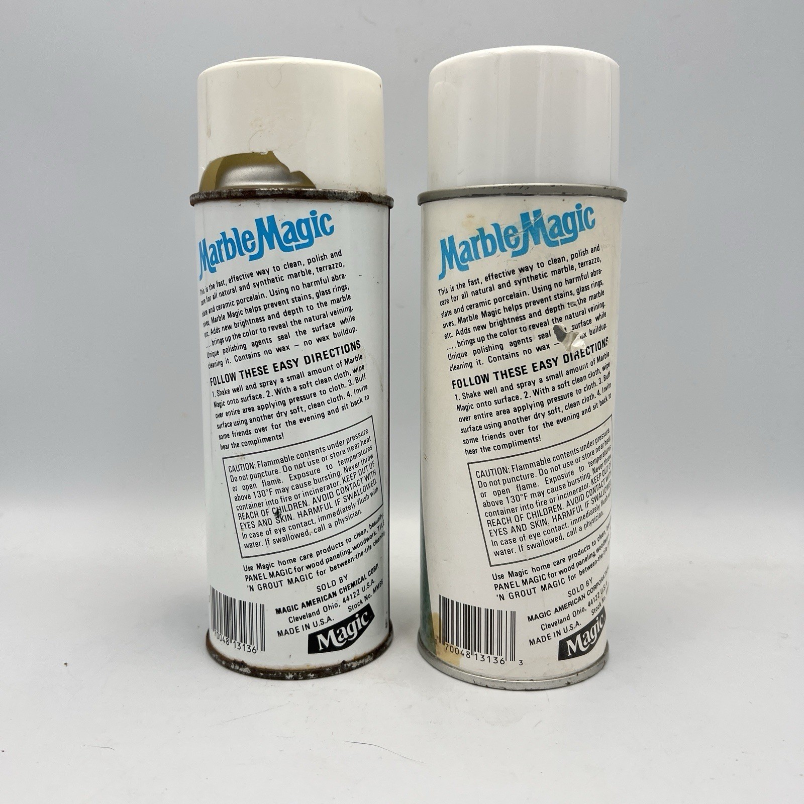 2 Vintage Marble Magic Cleaner Polish Cleans Natural Stone 13 oz