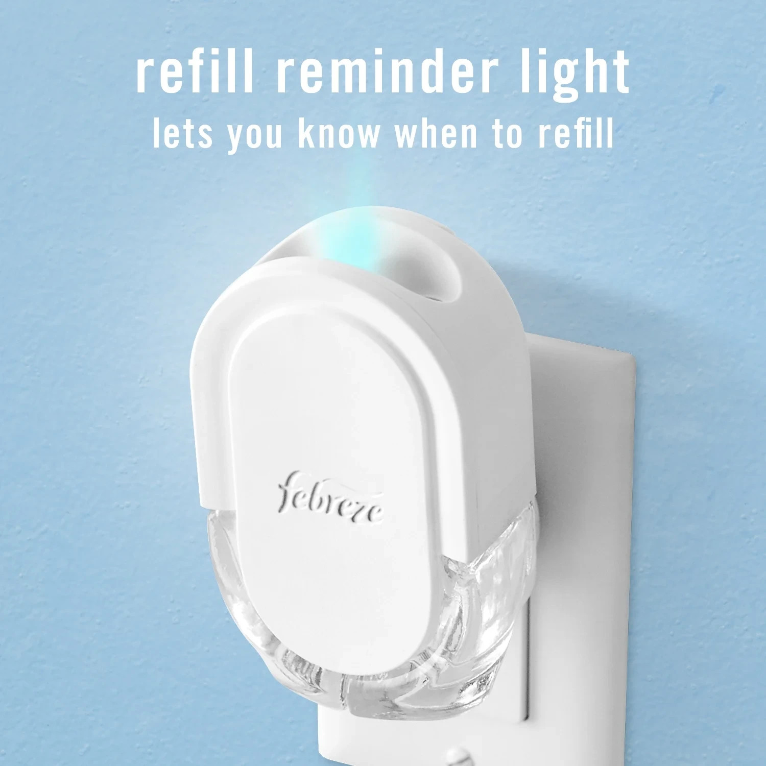 Febreze Plug In Air Freshener, Odor-Fighting Scented Oil Refill, 4 Refills