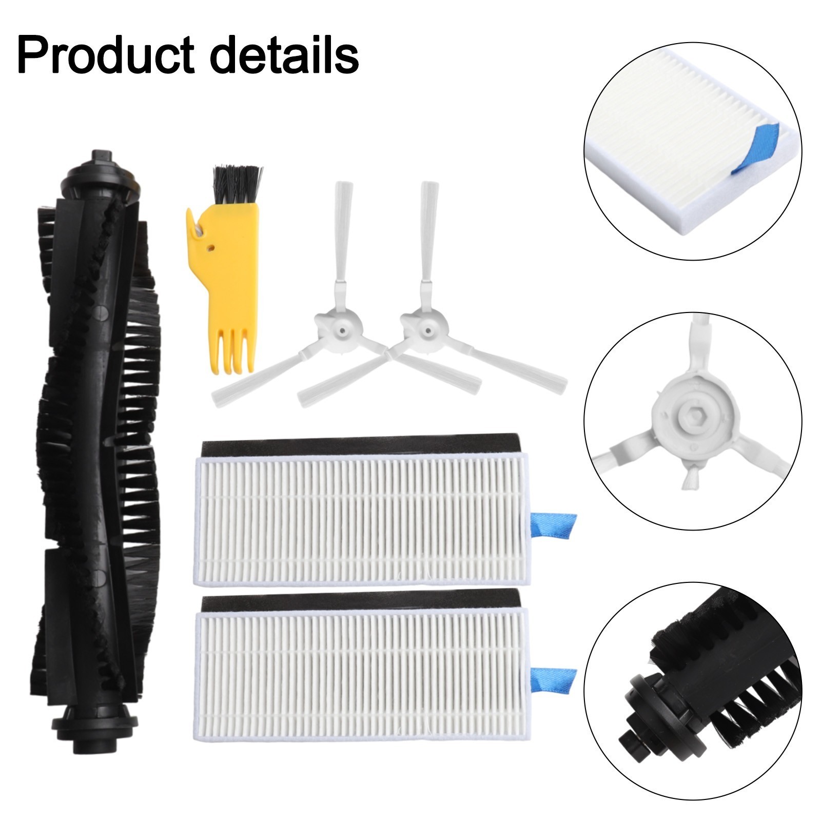 For 360 S6 Robot Vacuum Cleaner Filter Roller Main Brush Mop Replacement Parts