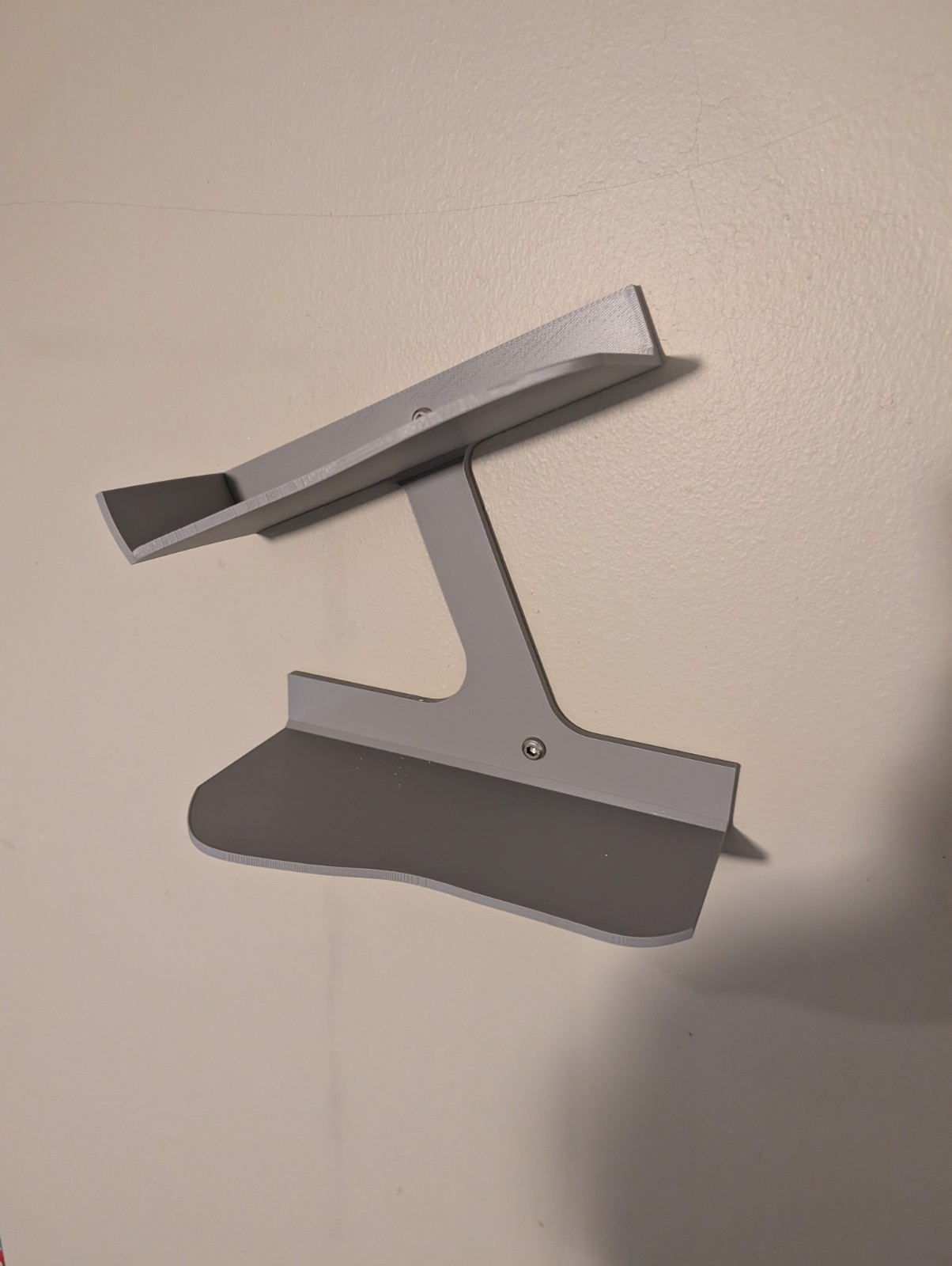 Wall Mounted Sneaker Display Shelf Hard Plastic Shoe Stand Gray For Sneakerheads