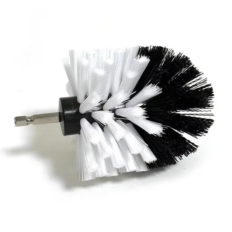 3.5Inch Electric Scrubber Brush Drill Brush Plastic Round Cleaning Brush For Car