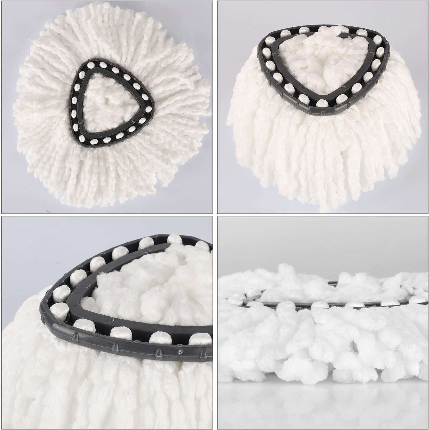 4 x Replacement Microfiber Mop Head Easy Clean Wring Refill For O-Cedar Spin Mop