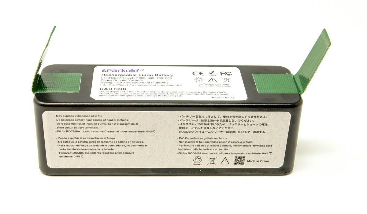 SPARKOLE 14.4V 5200mAh Lithium Ion Battery Compatible with iRobot Roomba