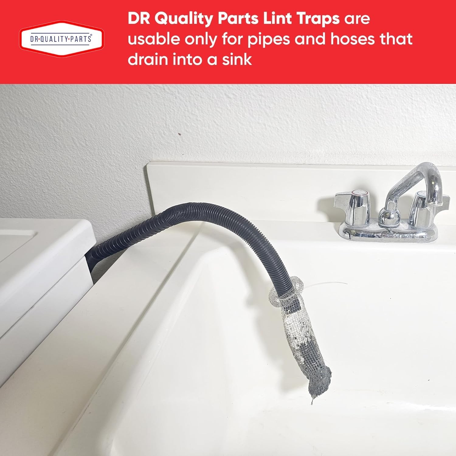 50 Pack Stainless Steel Lint Remover Traps For Washing Machine Discharge Hose