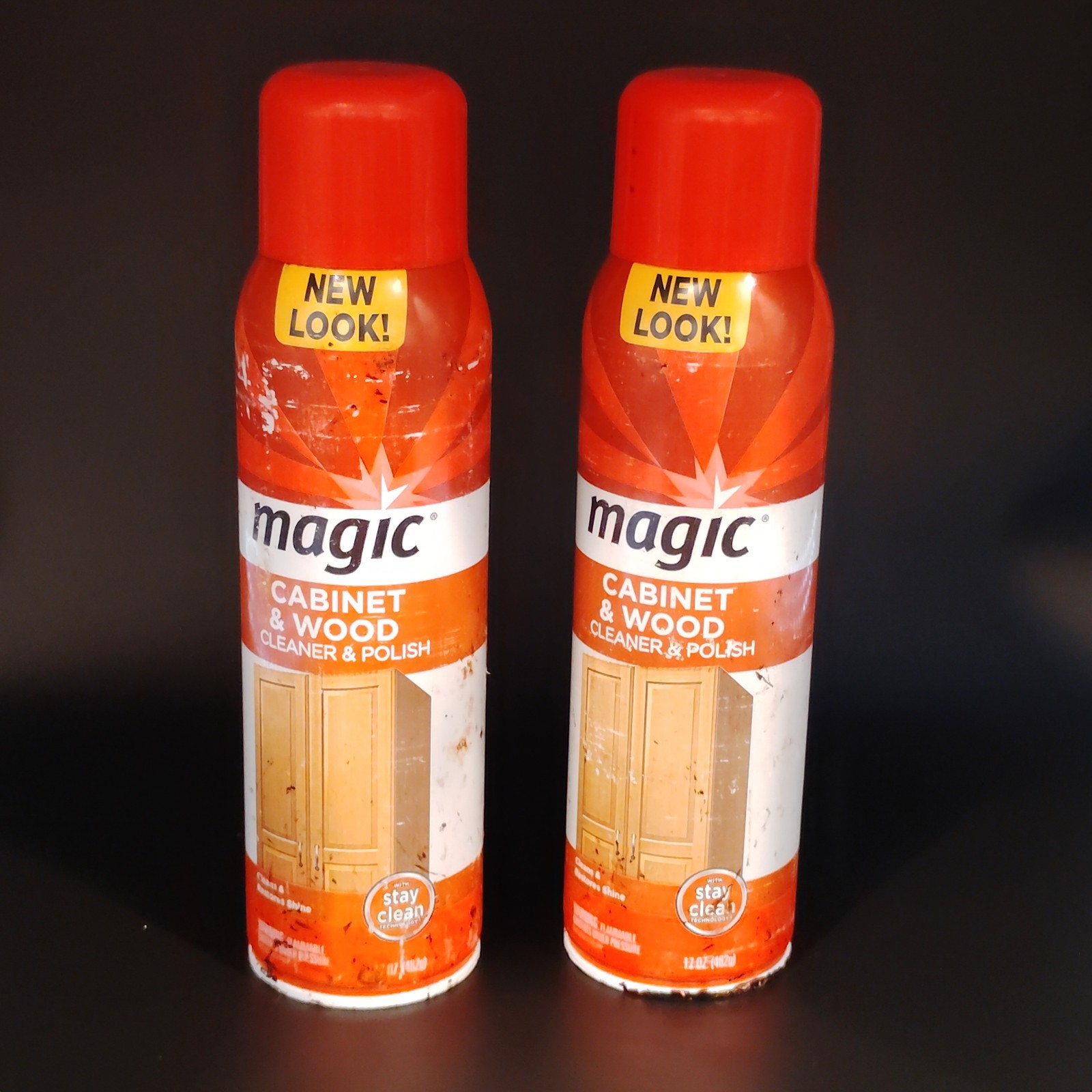 2-Magic Cabinet & Wood Cleaner & Polish, Cleans & Restores Shine, 17oz 90% Full