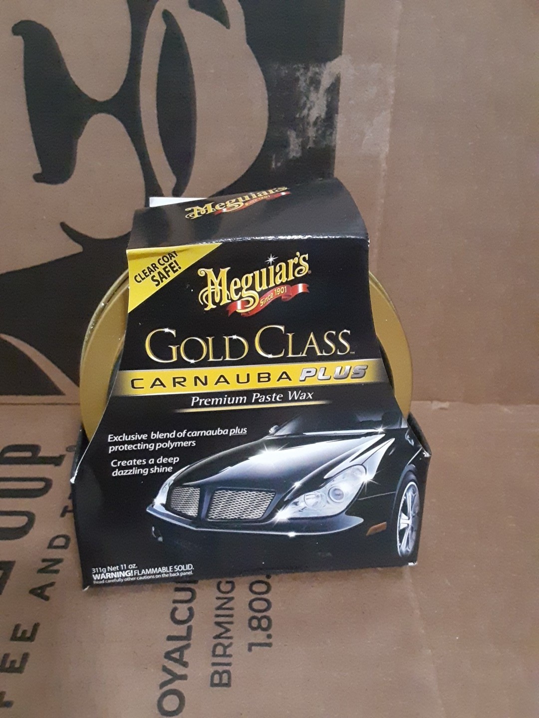 Meguiar’s GOLD CLASS CARNAUBA PLUS Premium Paste Car Wax HIGH QUALITY Brand New