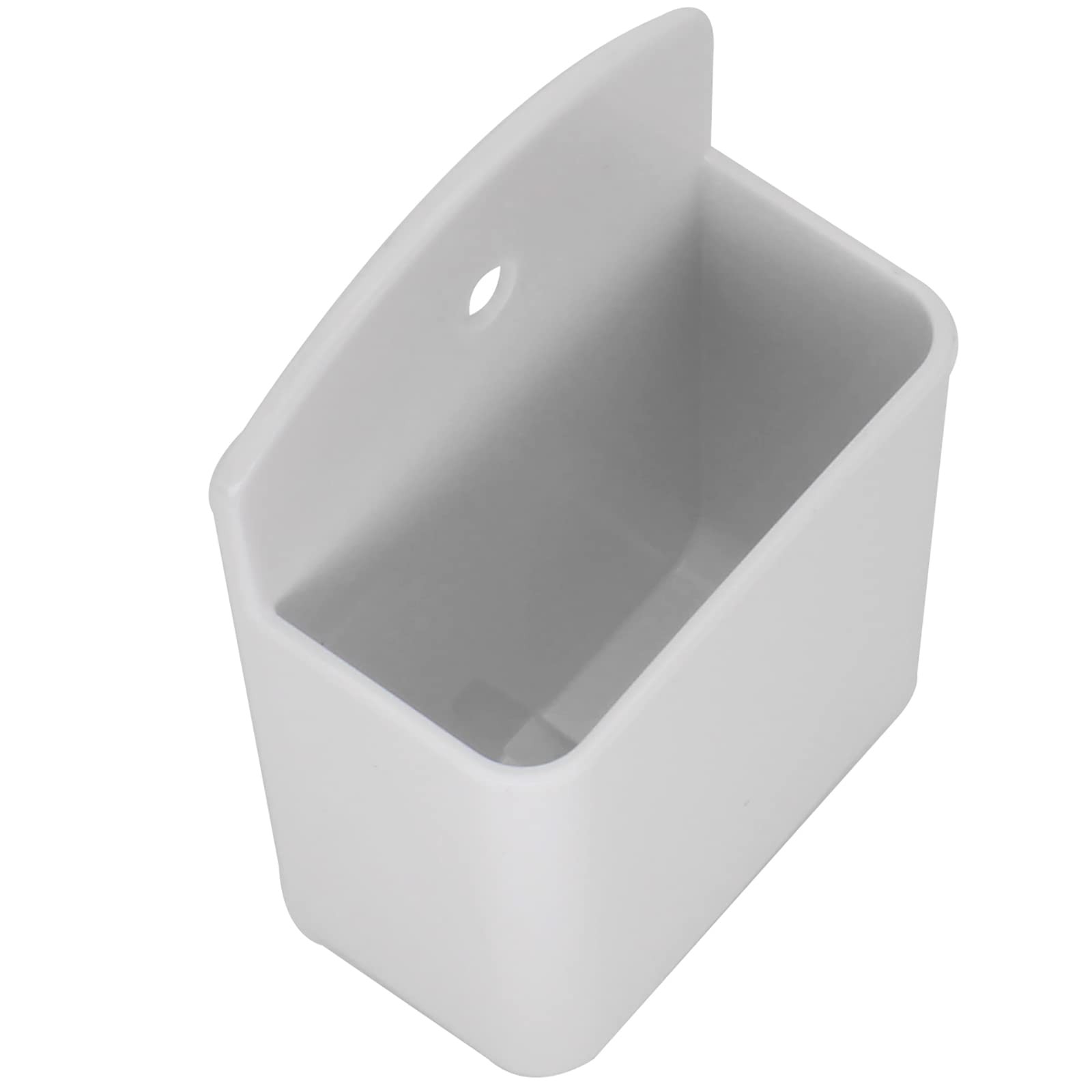 2 PCS Wall Mount Remote Control Storage Boxes Adhesive White