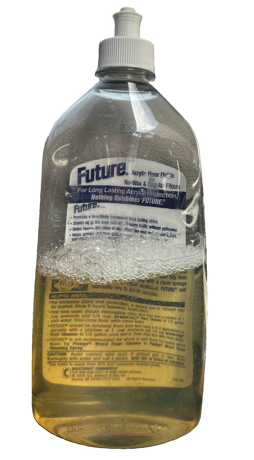 Vintage FUTURE Floor Finish Cleaner Shine 27 oz Bottle SC Johnson 1998