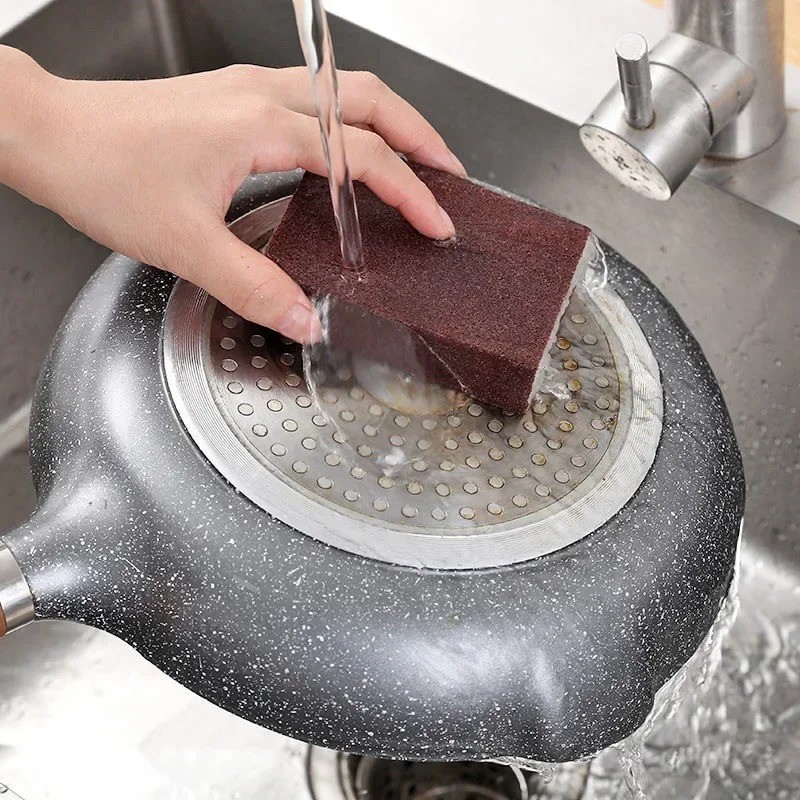 1/10PCS Carborundum Rust Remove Sponge – Heavy Duty Kitchen Cleaning Eraser