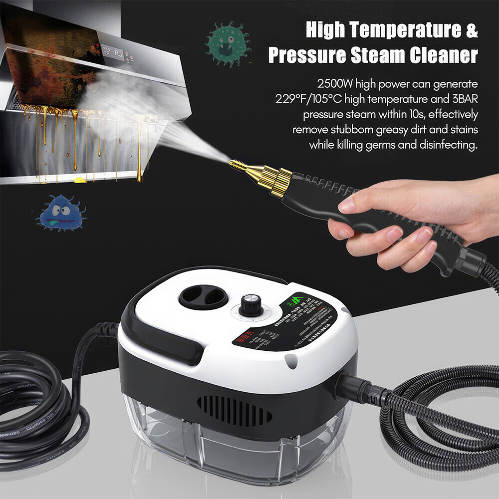 2500W High Pressure Steam Cleaner Machine Portable Cleaning Machine for Home Car
