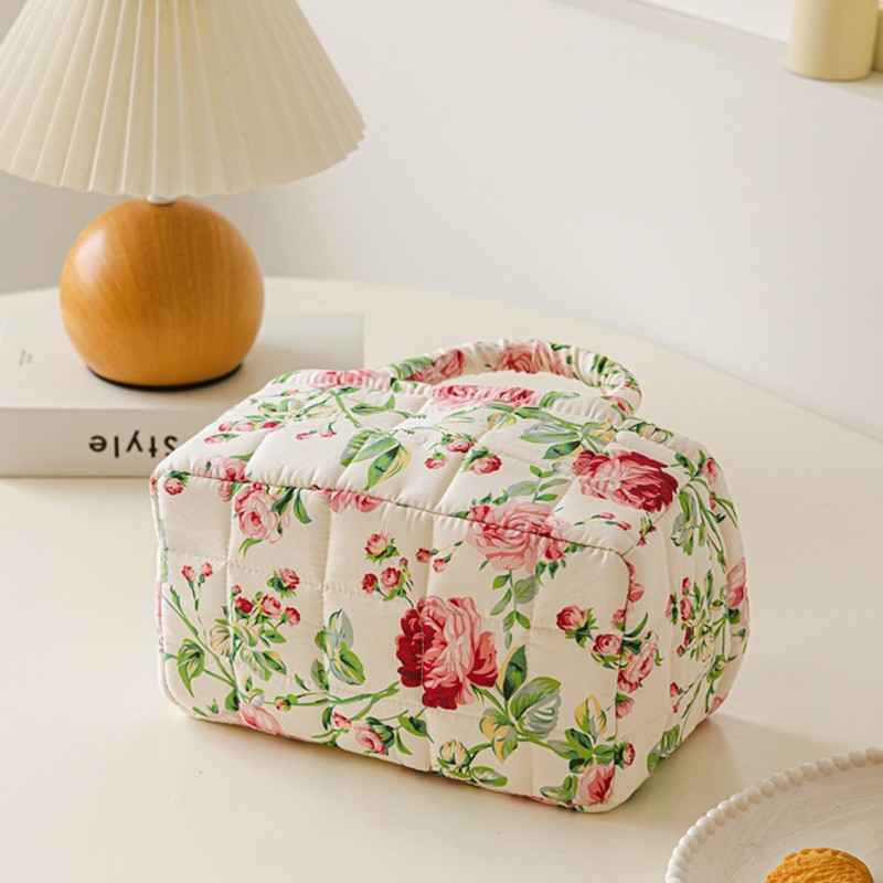 Flroal Fabric Storage Basket Storage And Organizing Basket Miscellaneous Basket.
