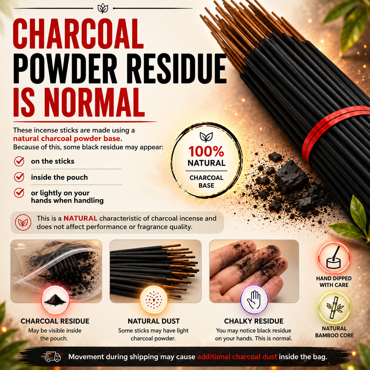 Incense Sticks 9″ Bulk Citronella Charcoal Hand Dipped Long Lasting USA Made