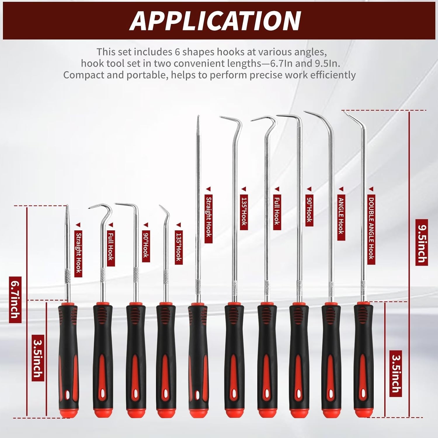 Comprehensive Hook and Pick Set – 6.7IN & 9.5IN Lengths for Ultimate Flexibility