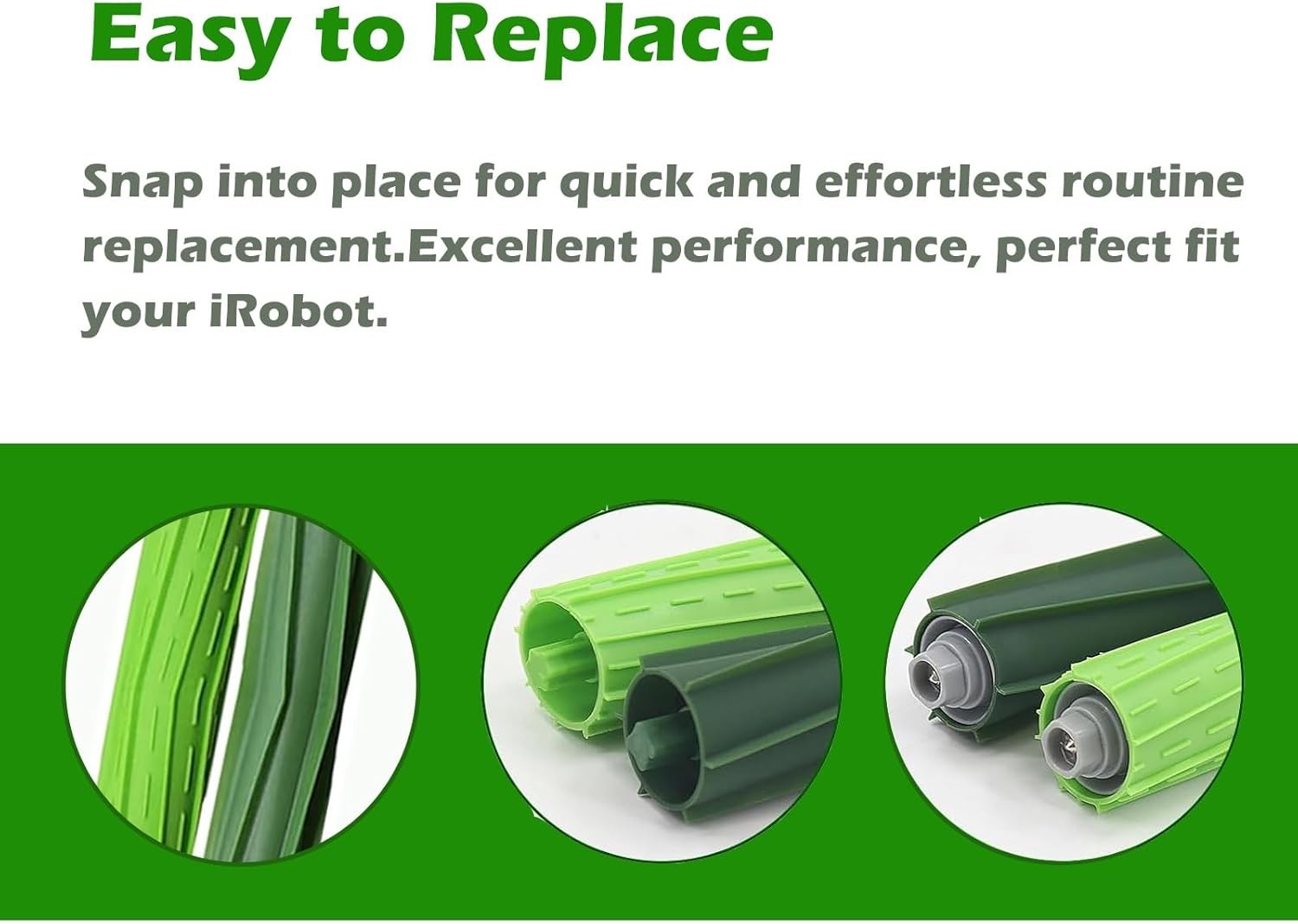 3 Set S9 Replacement Roller Brush Compatible for Roomba S9 9150 S9 S9 Plus 9550