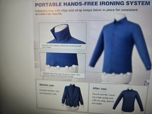 AUTOMATIC IRONING MACHINE, PORTABLE HANDS-FREE WRINKLE REMOVER-BRAND NEW IN BOX!