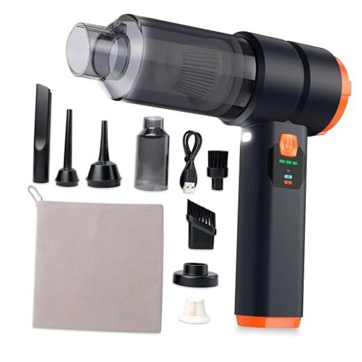 Cordless Handheld Car Vacuum, 13000Pa Powerful Suction Brushless Motor, 2H
