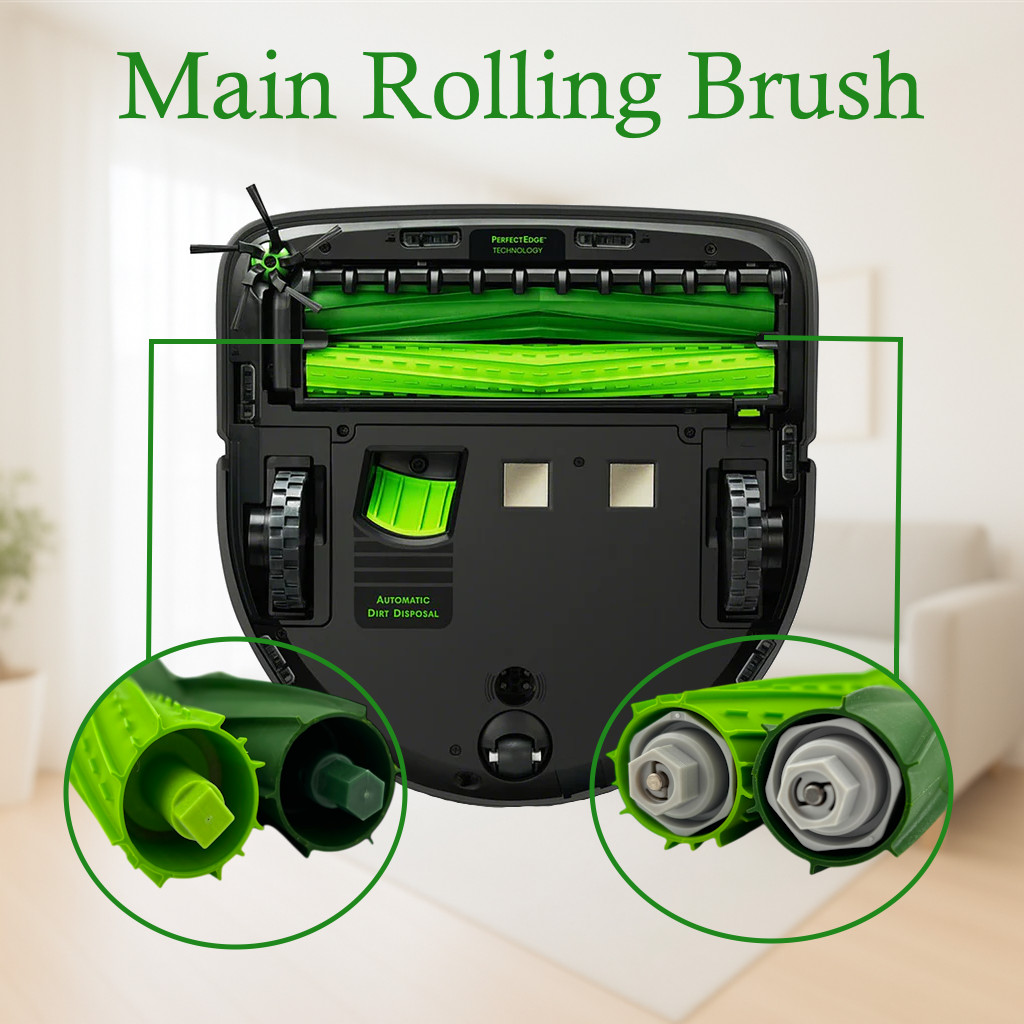 Refill Kit for iRobot Roomba S9 S9+ Plus Roller Filter Brush Zipper Dust Bag