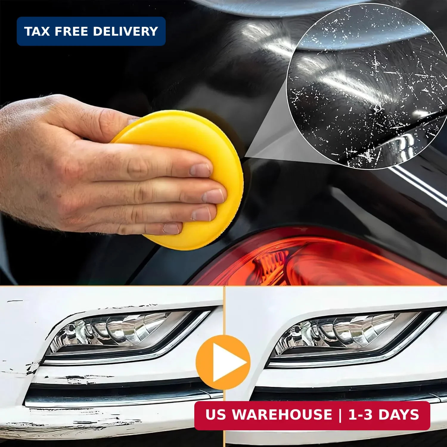 2Pcs Car Scratch Remover Wax, Professional Scratch Remover for Vehicles, Car Scr