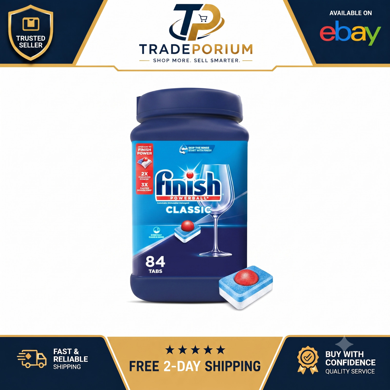 Finish Classic Dishwasher Pods, No Pre-Rinse Dishwasher Detergent Soap For Clean