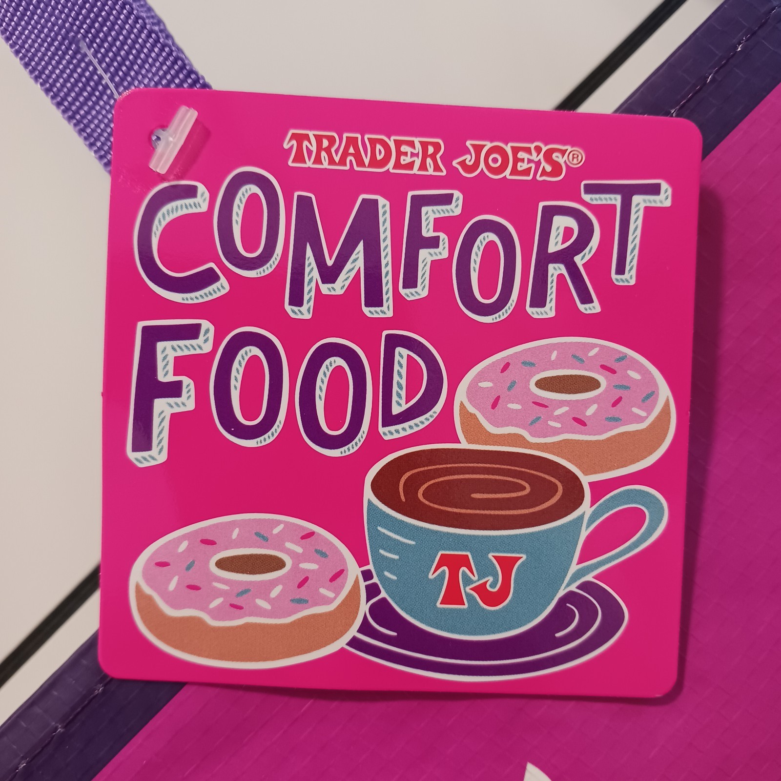 Trader Joe’s PB&J/Mac & Cheese Reusable Shopping Tote, Collectible Eco Fun! 😁