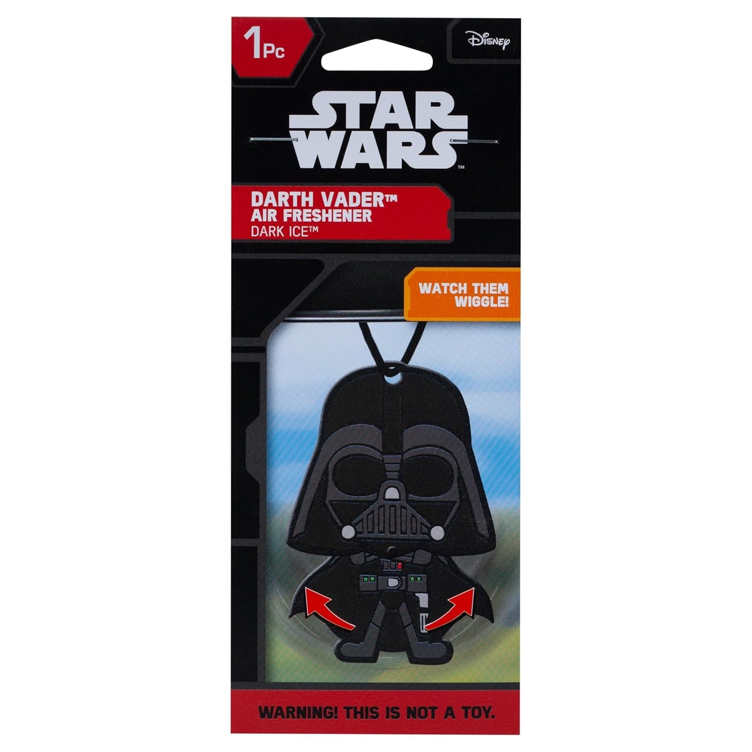 Star Wars Darth Vader Bobble Head Wiggle Air 1 Count (Pack of 1), Black
