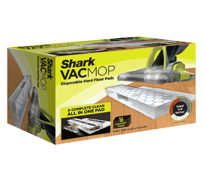 16 Count Disposable Hard Floor Cleaning Pads for Spray Mop Wet Dry Use