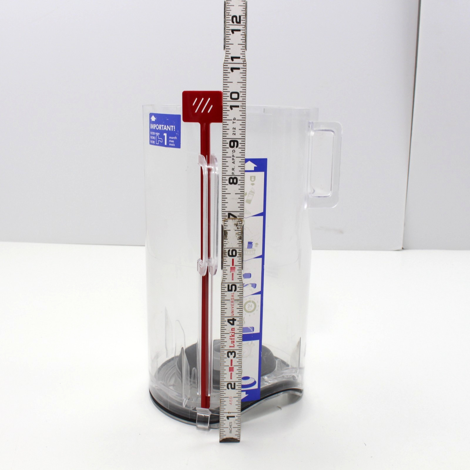 Dyson DC40 UP16 UP19 CANISTER DUST BIN DIRT CUP ONLY OEM Part # 923585-01 Red