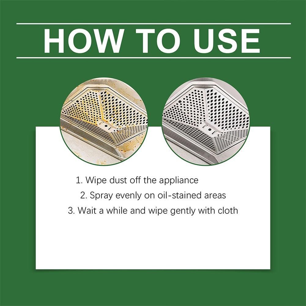 Multifunctional Kitchen Appliance Cleaner Spray 100ml Heavy Oil Stain Remover