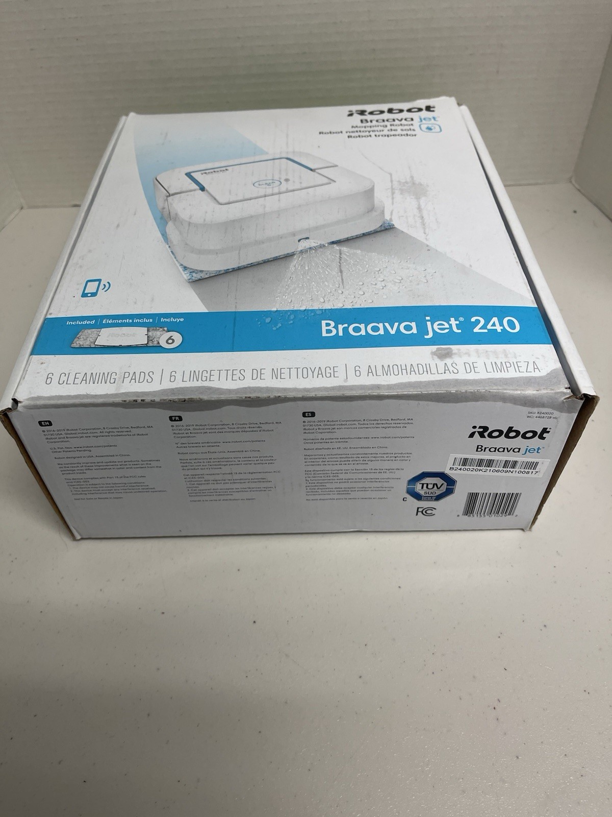 iRobot Braava Jet 240 Robot Mop App Control Precision Spray OPEN BOX