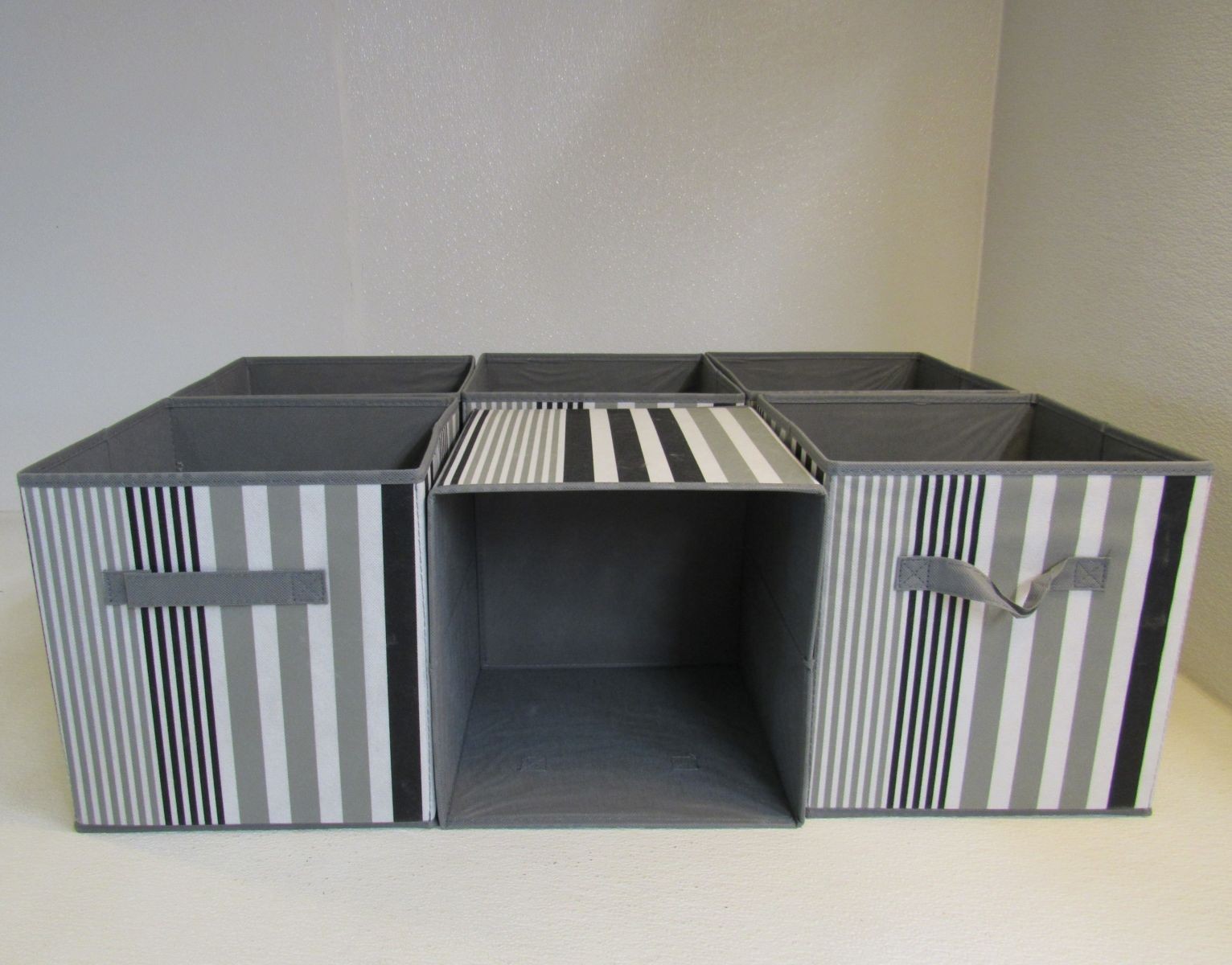 Sorbus Collapsible Storage Cubes Lot of 6 Multicolored 11-in x 10.5-in x 10.5-in