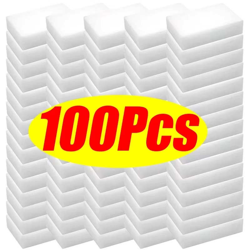 50/100Pcs Melamine Sponge Magic Sponge Eraser Melamine Cleaner for Car 10X7X3Cm