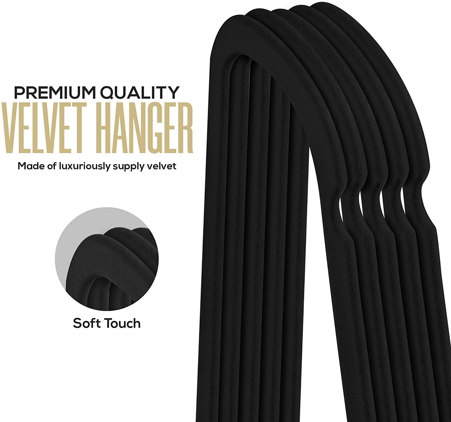 Utopia Home Velvet Hangers Clothes Heavy Duty Non Slip Hangers (30 & 50 Pack)