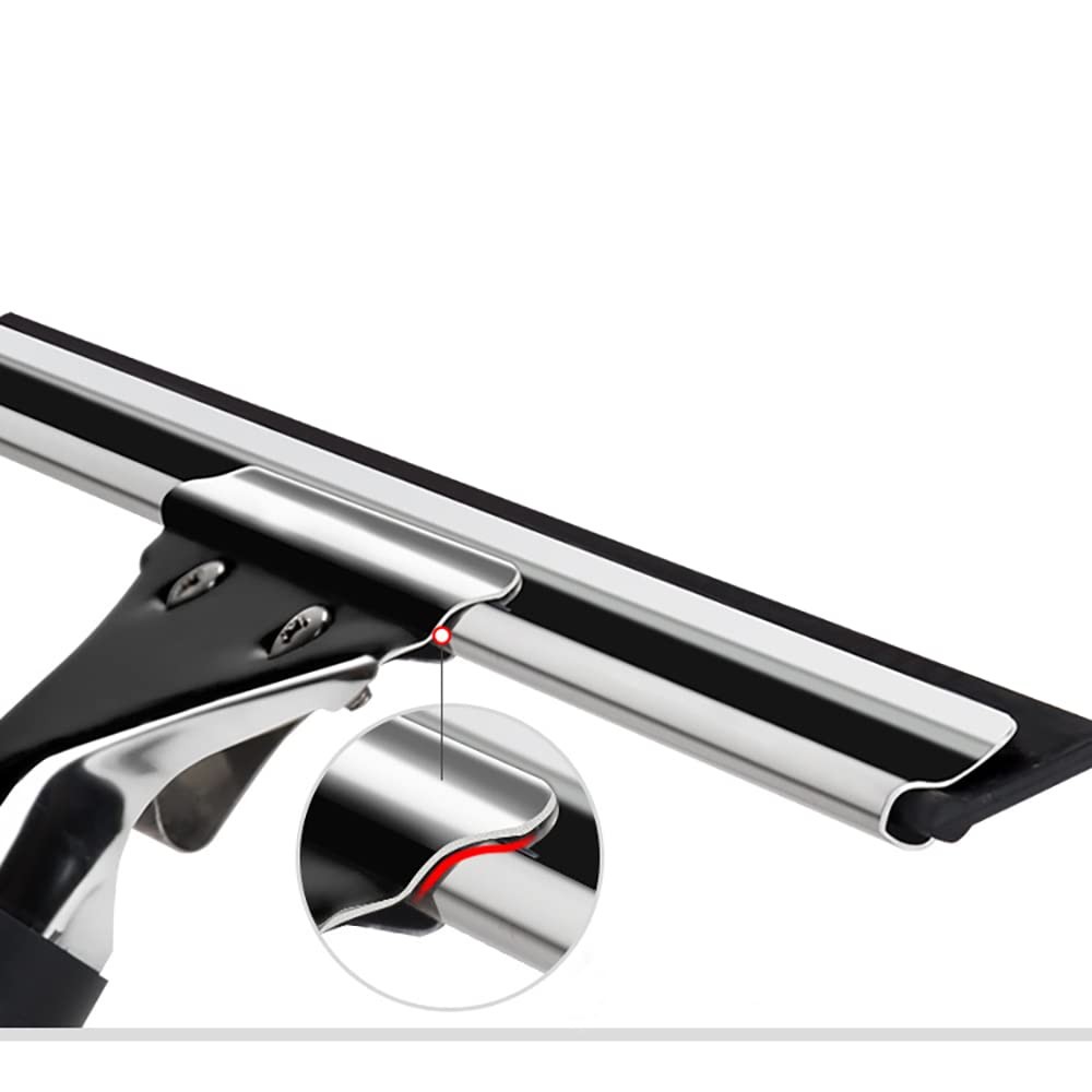 Black 15cm 6in Window Squeegee All Purpose Squeegee for Glass Shower Doors, Car