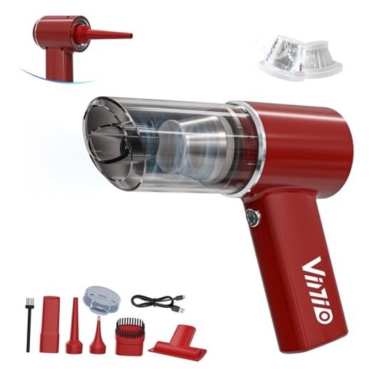 8000mAh Cordless Car Vacuum Cleaner, 80W High Power Handheld Vacuum with