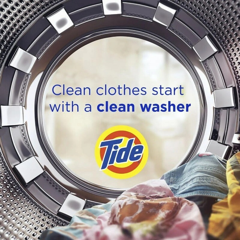 Tide Washing Machine Cleaner, Washer Residue Remover, 4 Count