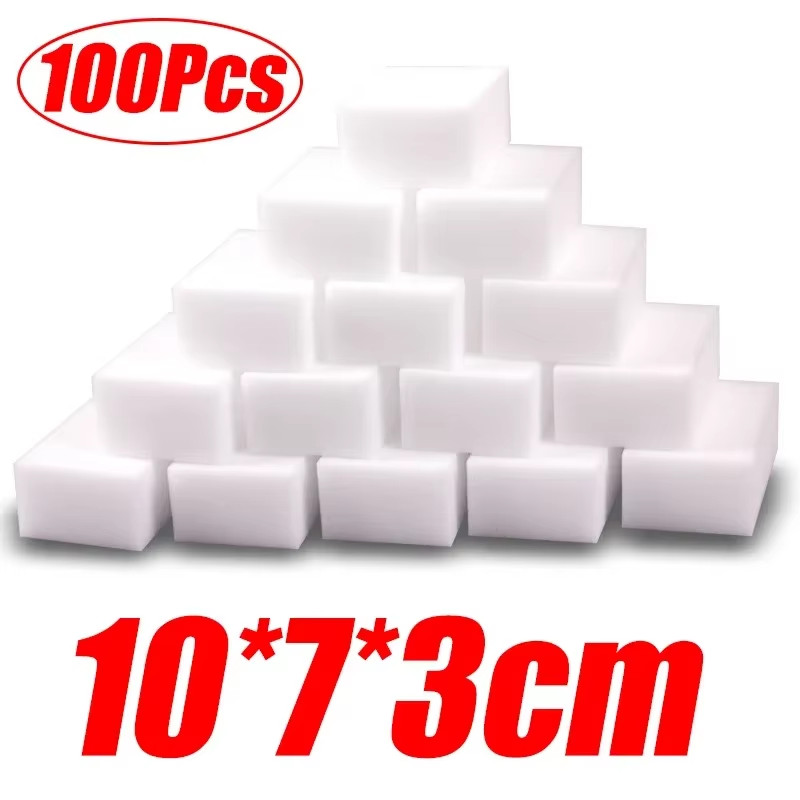 50/100Pcs Melamine Sponge Magic Sponge Eraser Melamine Cleaner for Car 10X7X3Cm