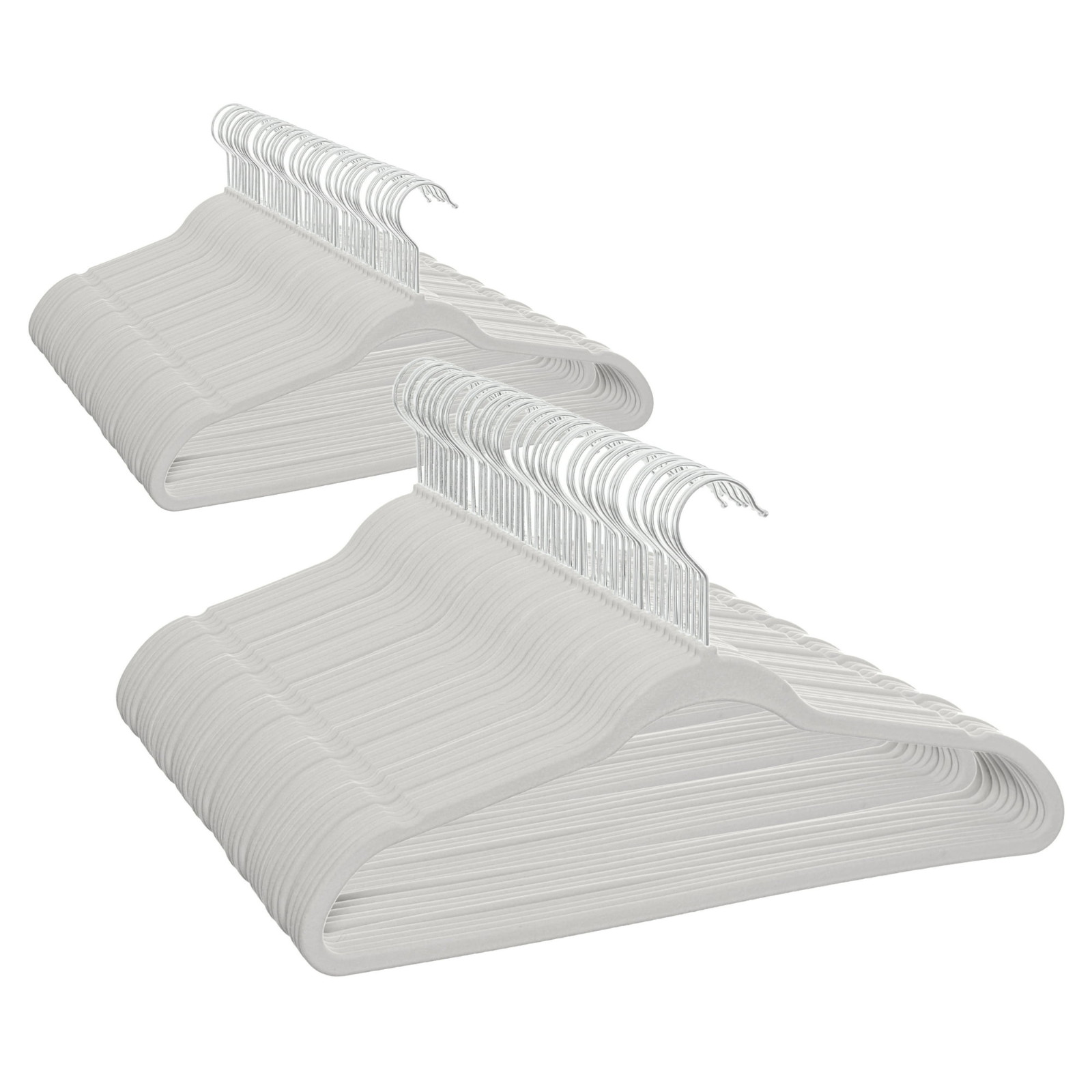 100 Silver Better Homes & Gardens Velvet Clothing Adult Hangers Non-Slip Space