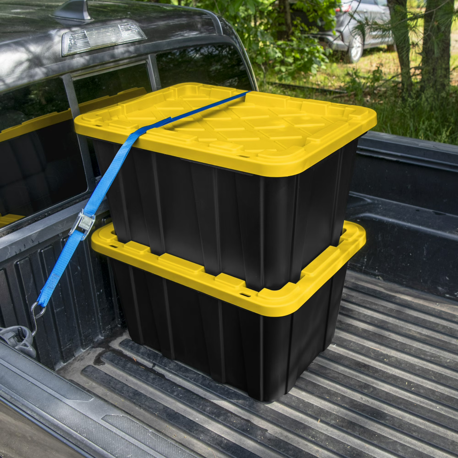 Sterilite Large Storage Bin, 27 Gallon Durable Plastic Storage Tote, 6 Pack