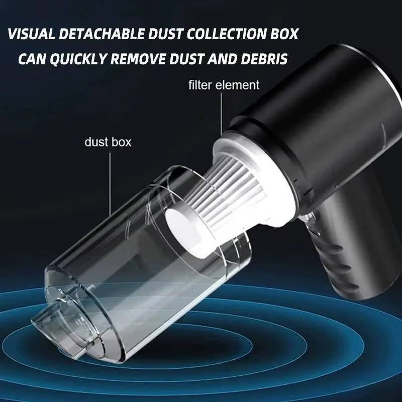 1pc Wireless Vacuum Cleaner Dual Use for Home and Car 120W High Power Powerful V
