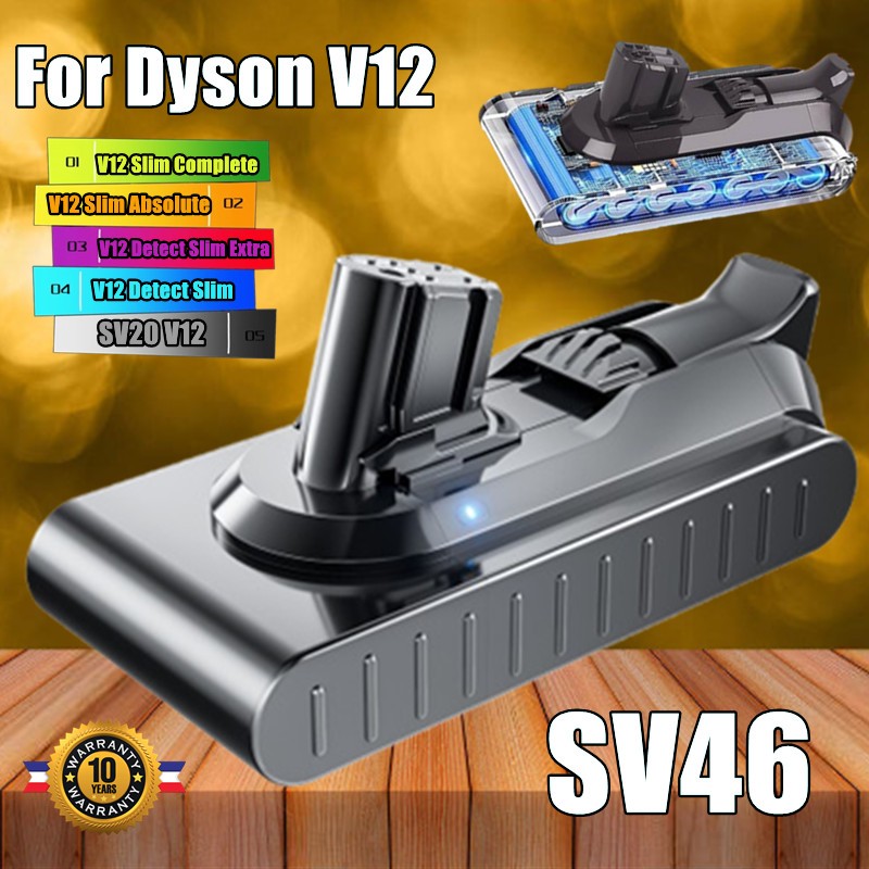 For Dyson V12 Battery Handheld Vacuum Cleaner Absoulte Slim 8.0Ah Battery
