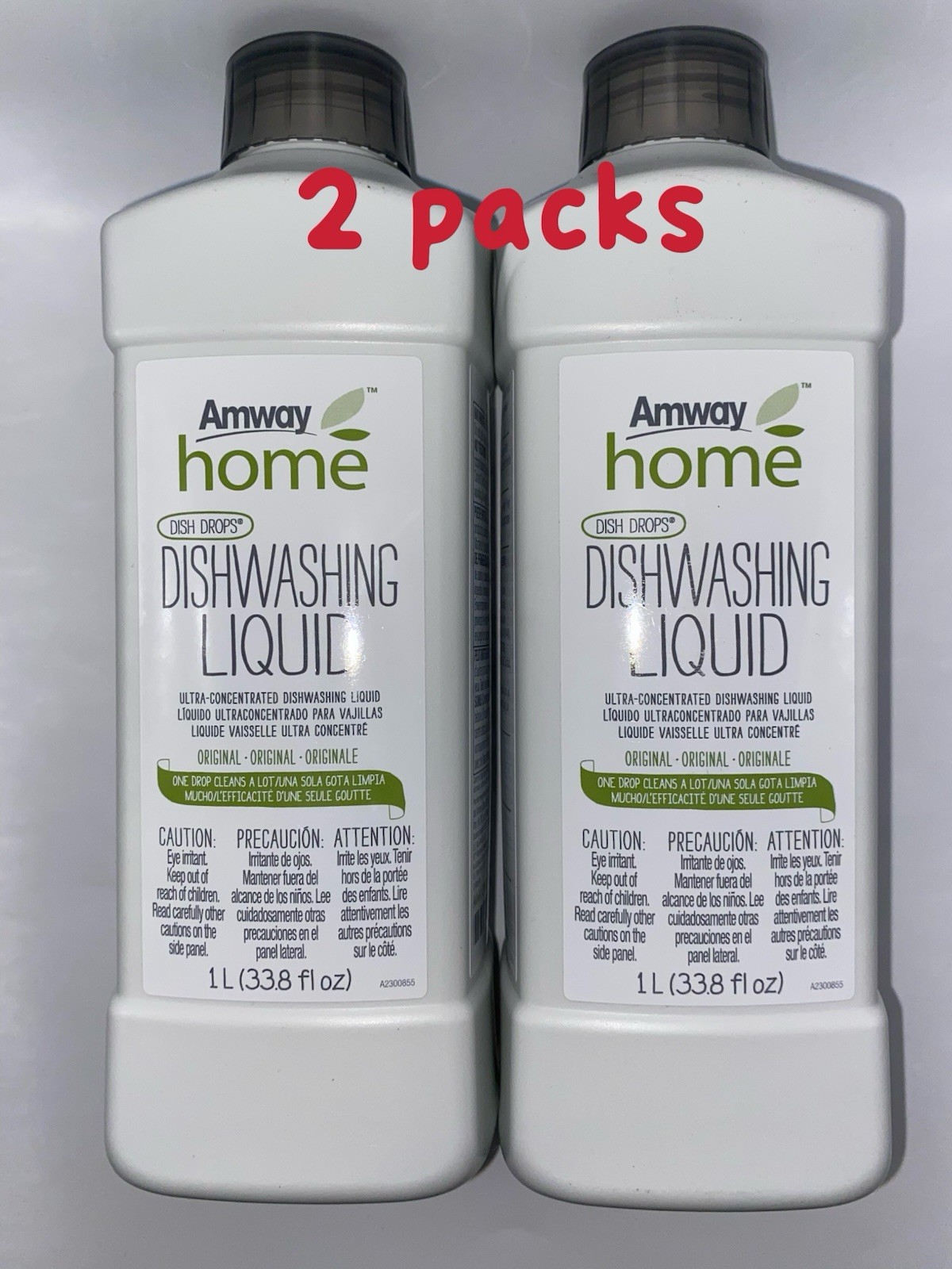 Amway Home™ Dishwashing Liquid Citrus Scent ( 1L- 33.8OZ ) x2 ( NEW)
