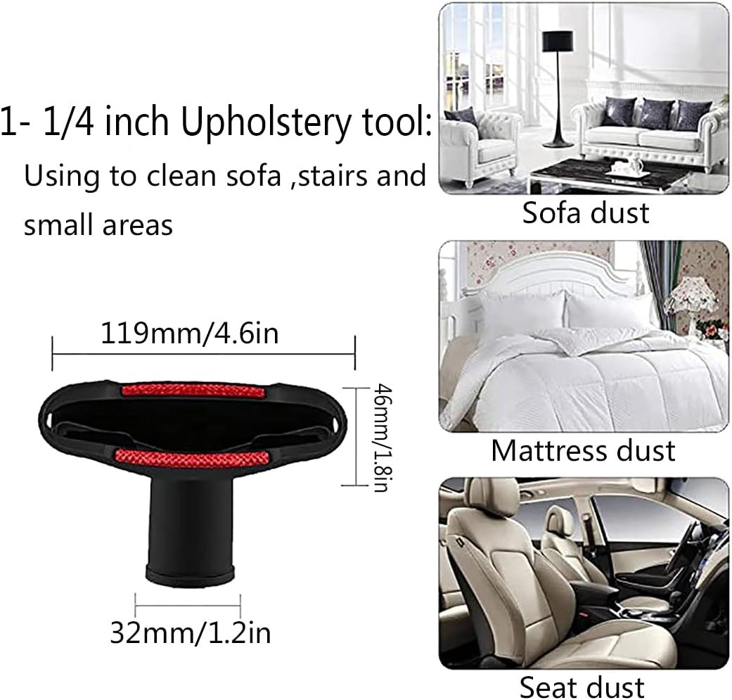 Comprehensive 1-1/4 Inch Vacuum Attachment Set – Clean Every Corner Effortlessly