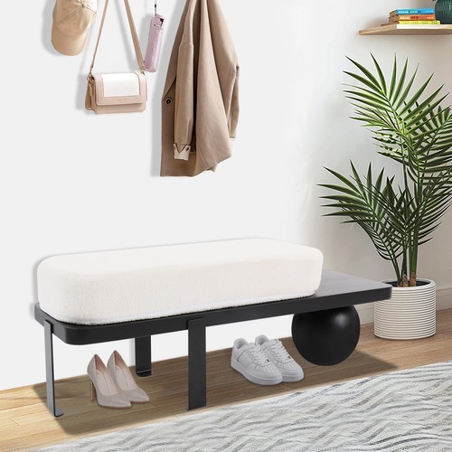 Solid Wood Entryway Bench Shoe Bench for Entryway/Bedroom/LivingRoom 120*35*45cm