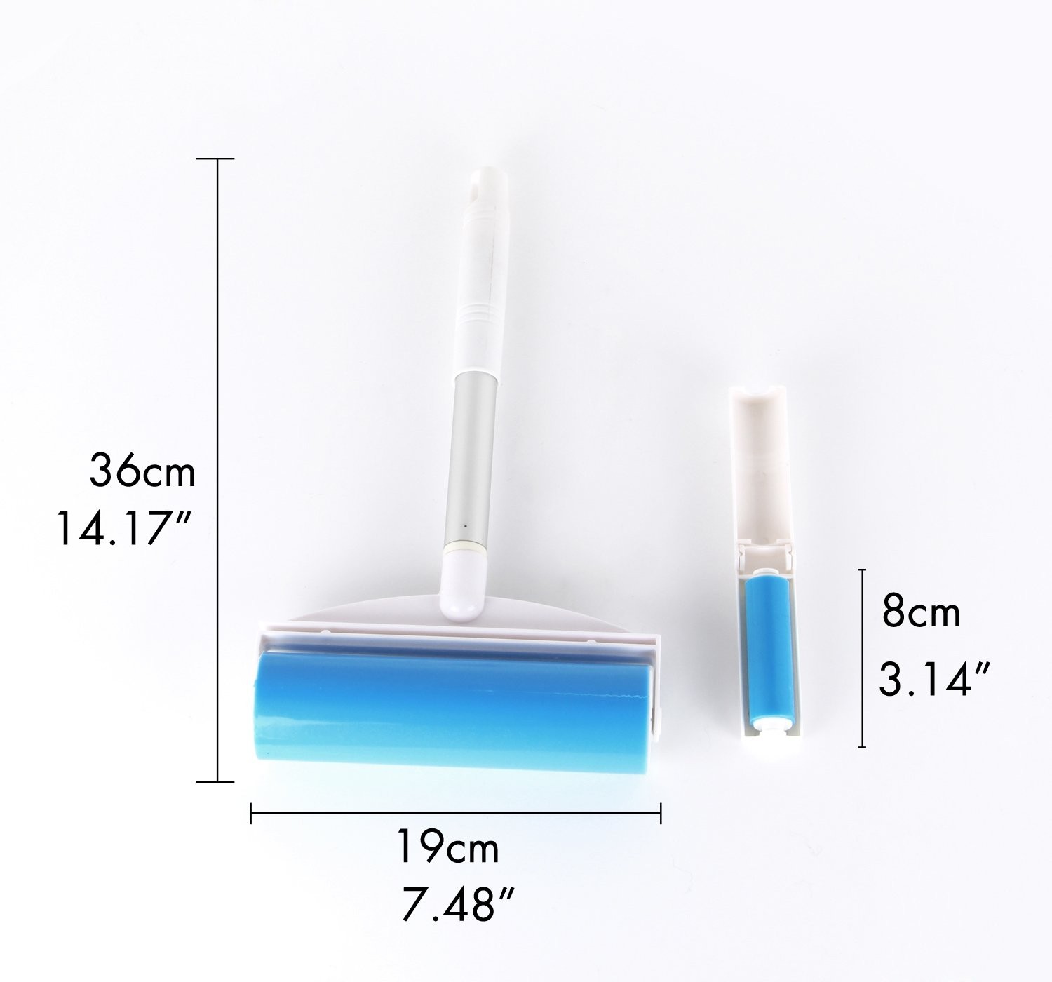 iLifeTech Lint Roller Resuable Dog Cat Hair Remover 8 Inches Wide Large Set