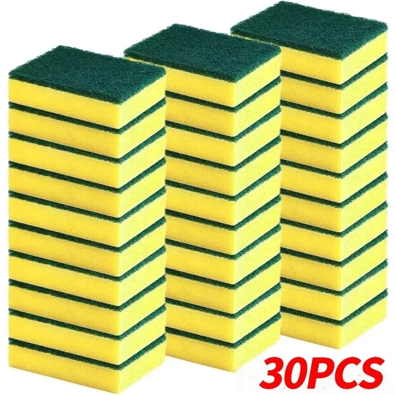 10/50 Pack Kitchen Cleaning Sponges Scourers Washing Up Non-Scratch for Dish Pad